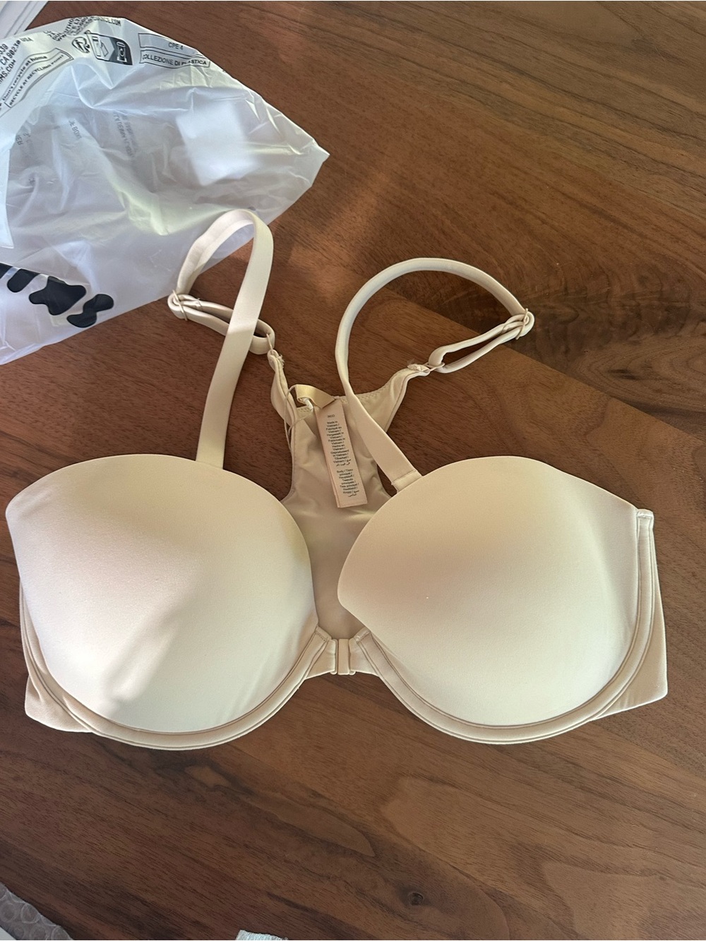 SKIMS Racerback Demi Bra - Beige - Picture 4 of 5